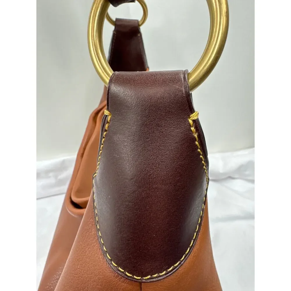 Dooney & Bourke Pebble Grain Leather Hobo, Duck Logo, Shoulder Bag